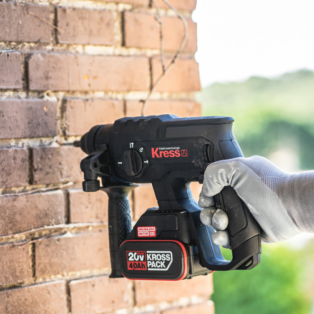 Martelo Perfurador Kress Profissional Sds-Plus 20V Kuc60.91 S/Bateria