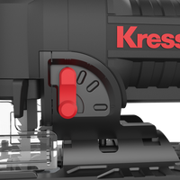 Serra Tico Tico Profissional Kress 20V Kue26 + 2 Baterias 20V 4.0Ah + Carregador + Mala