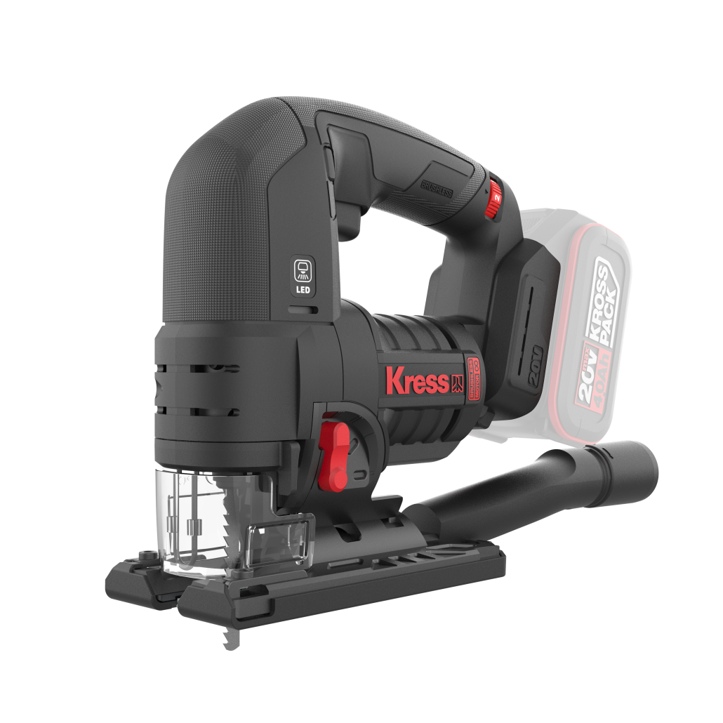 Serra Vertical de Bancada Profissional Kress 20V Kue26.91 S/Bateria