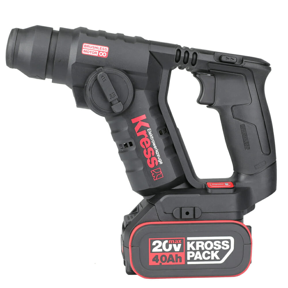 Kress Professional 20V Rotary Hammer KUC50.2 + 2x 20V 4.0Ah Batteries + Charger + Case