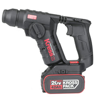 Martelo Perfurador Kress Profissional 20V Kuc50.2 + 2 Baterias 20V 4.0Ah + Carregador + Mala