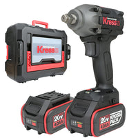 Chave de Impacto 1/2 Kress Profissional 20V KUB30.2 + 2 Baterias 4.0Ah + Carregador + Mala