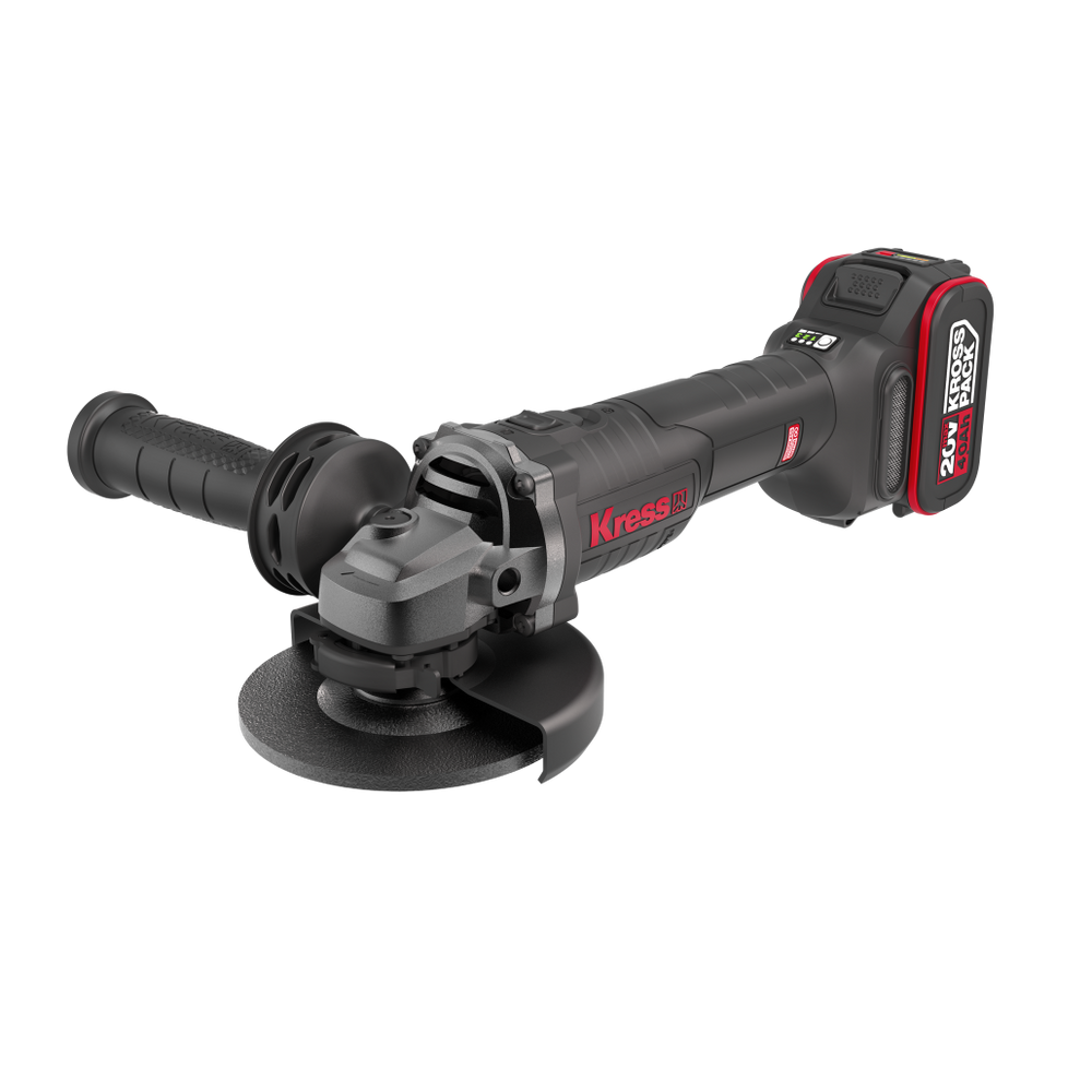 Rebarbadora 125Mm Profissional Kress 20V Kuh10.2  + 2 Baterias 20V 4.0Ah + Carregador + Mala