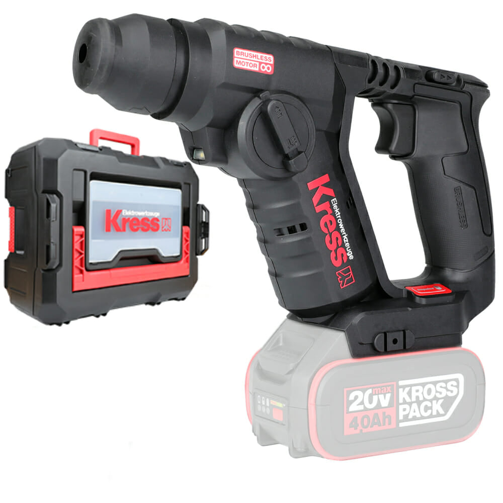 Martelo Perfurador Kress Profissional 20V Kuc50.91 S/Bateria
