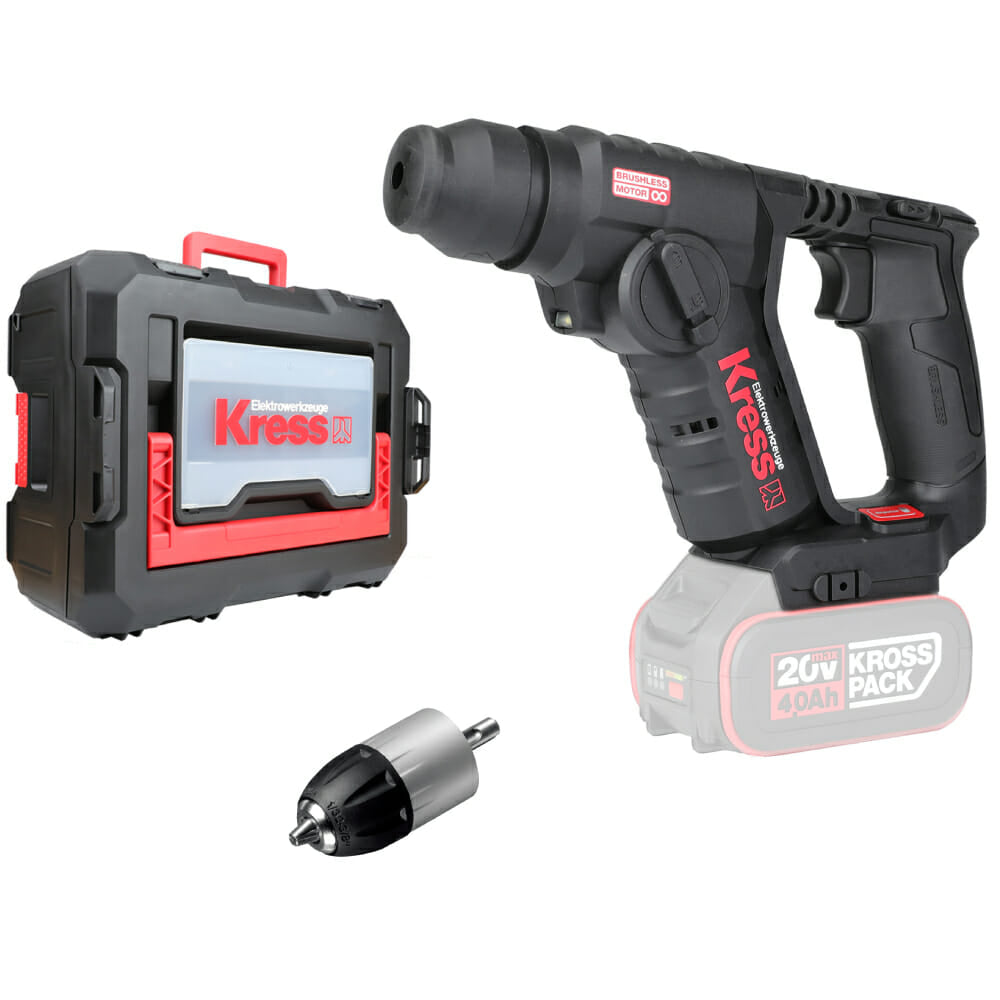 Martelo Perfurador Kress Profissional 20V Kuc50.91 S/Bateria