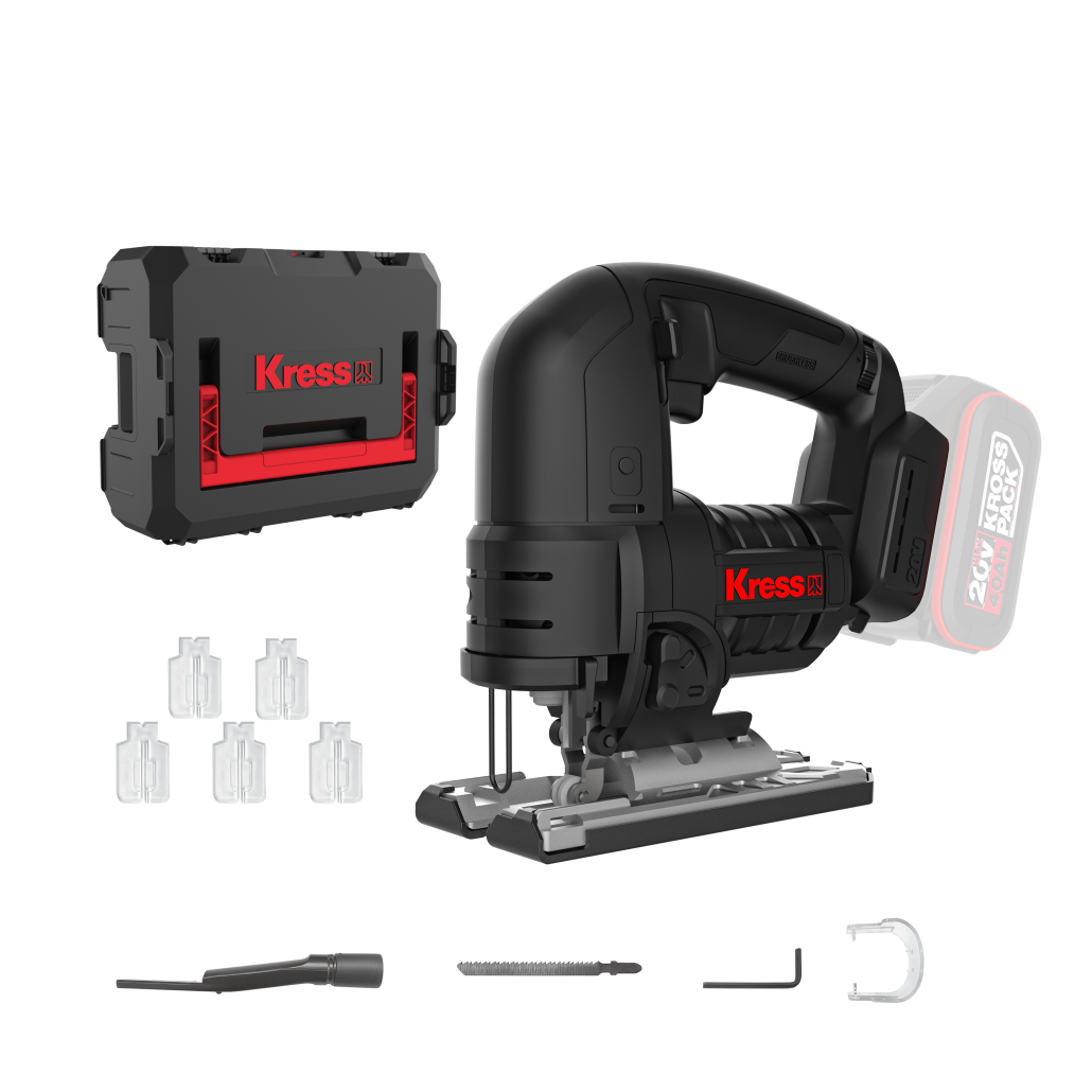 Serra Vertical de Bancada Profissional Kress 20V Kue26.91 S/Bateria