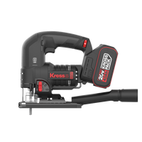 Serra Tico Tico Profissional Kress 20V Kue26 + 2 Baterias 20V 4.0Ah + Carregador + Mala
