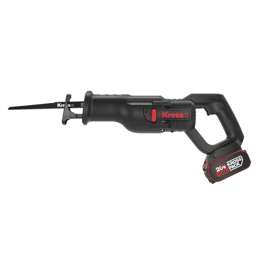 Serra Sabre Profissional Kress 20V Kue01 + 2 Baterias 20V 4.0Ah + Carregador + Bolsa