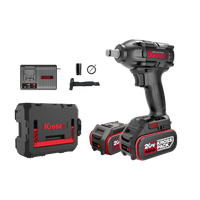 Chave de Impacto 1/2 Kress Profissional 20V KUB30.2 + 2 Baterias 4.0Ah + Carregador + Mala