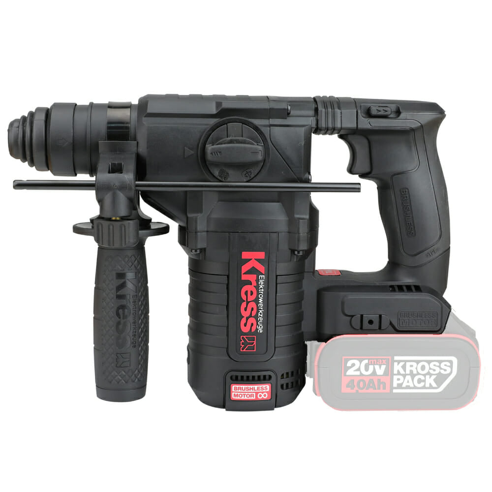 Martelo Perfurador Profissional Kress 20 V Sds-Plus Kuc61.91 S/Bateria