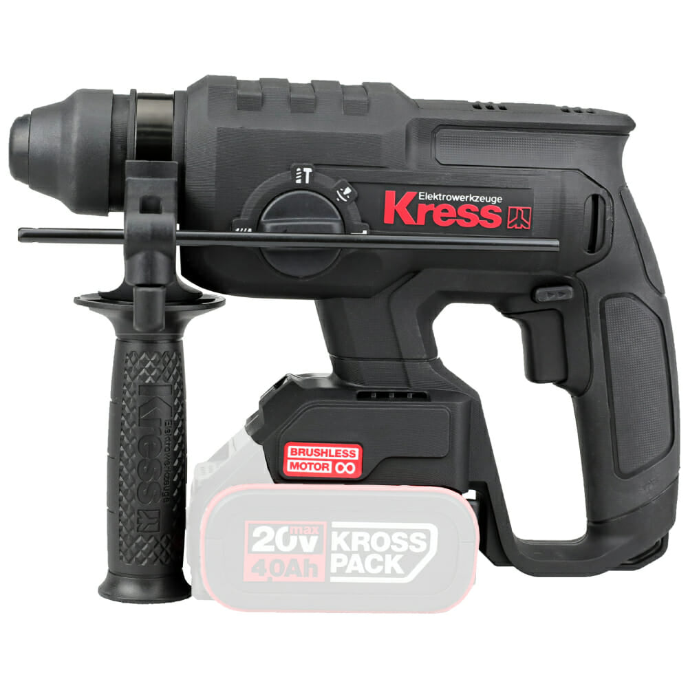 Martelo Perfurador Kress Profissional Sds-Plus 20V Kuc60.91 S/Bateria