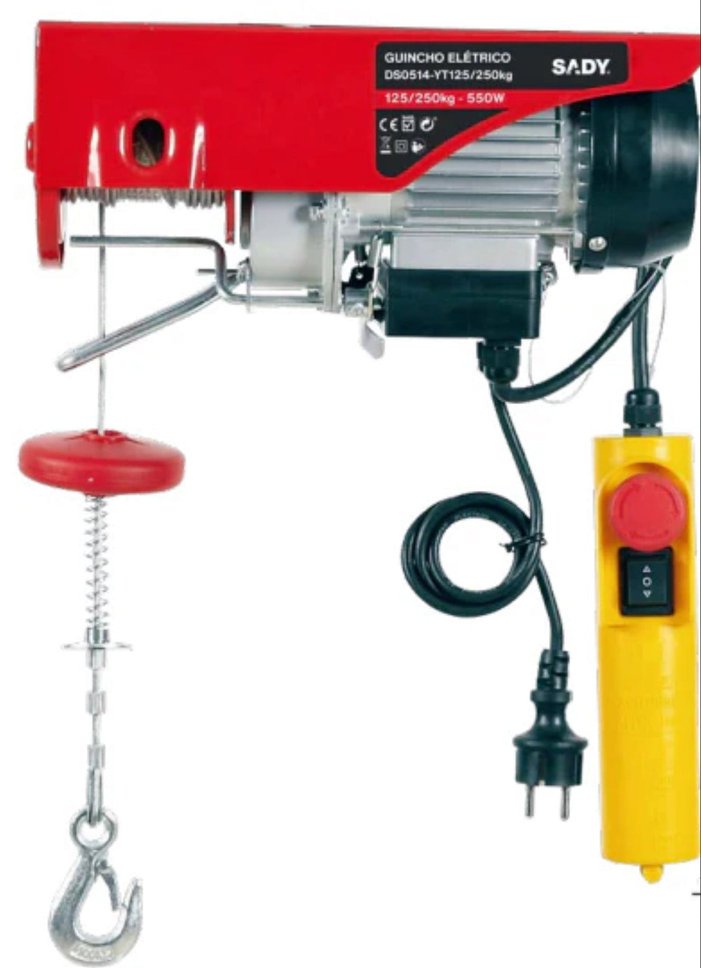 Guincho Elétrico 125/250kg 550w Sady