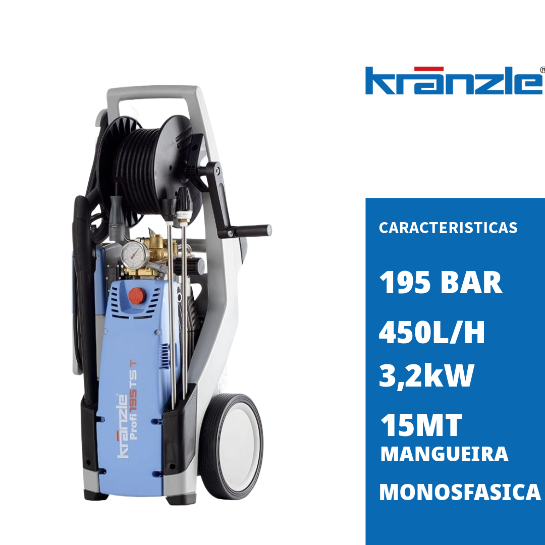 Lavadora de Alta Pressão Kranzle Profi 195 Tst