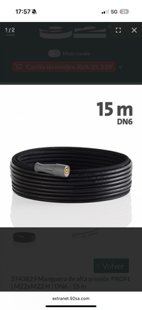 Mangueira Alta Pressão Profi Kranzle DN6-15mt