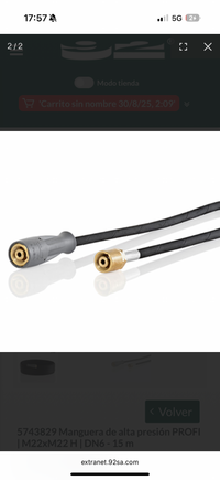 Mangueira Alta Pressão Profi Kranzle DN6-15mt