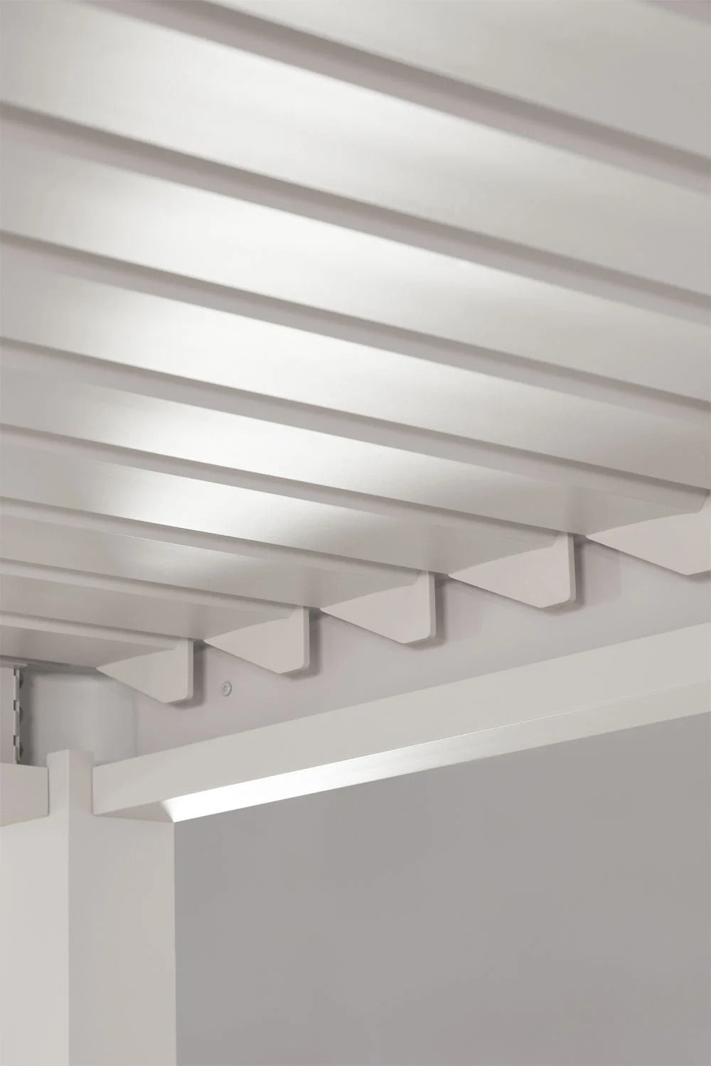 Pérgola Bioclimática em Alumínio Druvia - Cobertura Orientável 0-90º com Painel Lateral de Privacidade