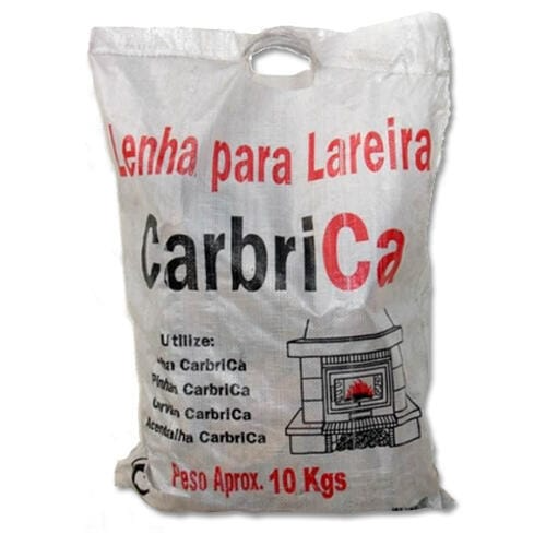 CARBRICA Lenha para Lareira Mistura Seca de Eucalipto e Oliveira Palete 55 Sacos x 10 kg